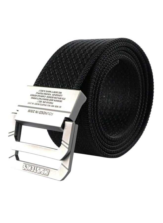 Canvas Belt Black/Silver