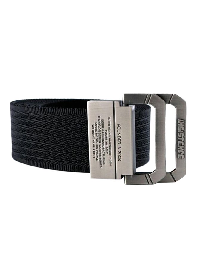 Canvas Belt Black/Silver