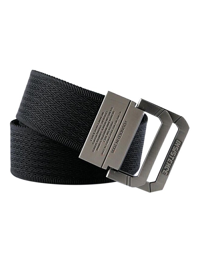 Canvas Belt Black/Silver