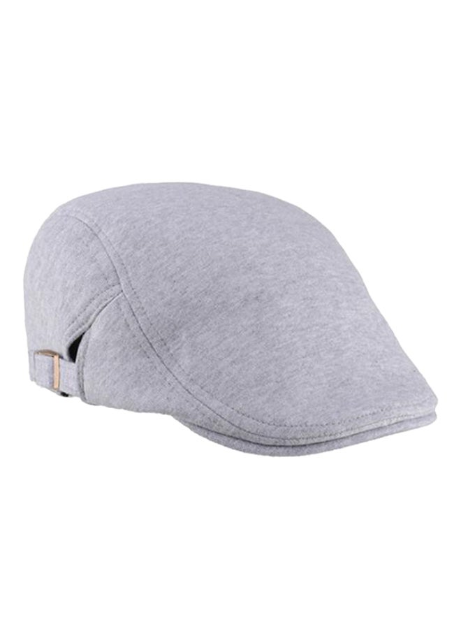 Classic Beret Cap Light Grey