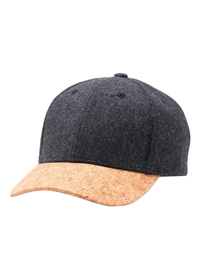 Snapback Peaked Cap Grey