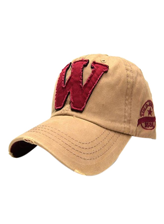 Embroidered Baseball Cap Brown