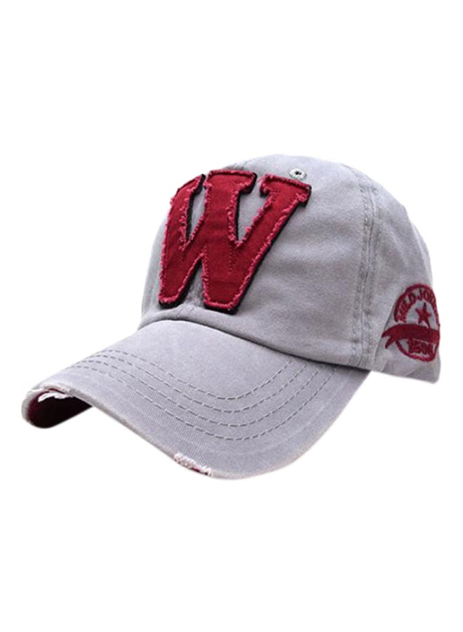 Embroidered Baseball Cap Grey