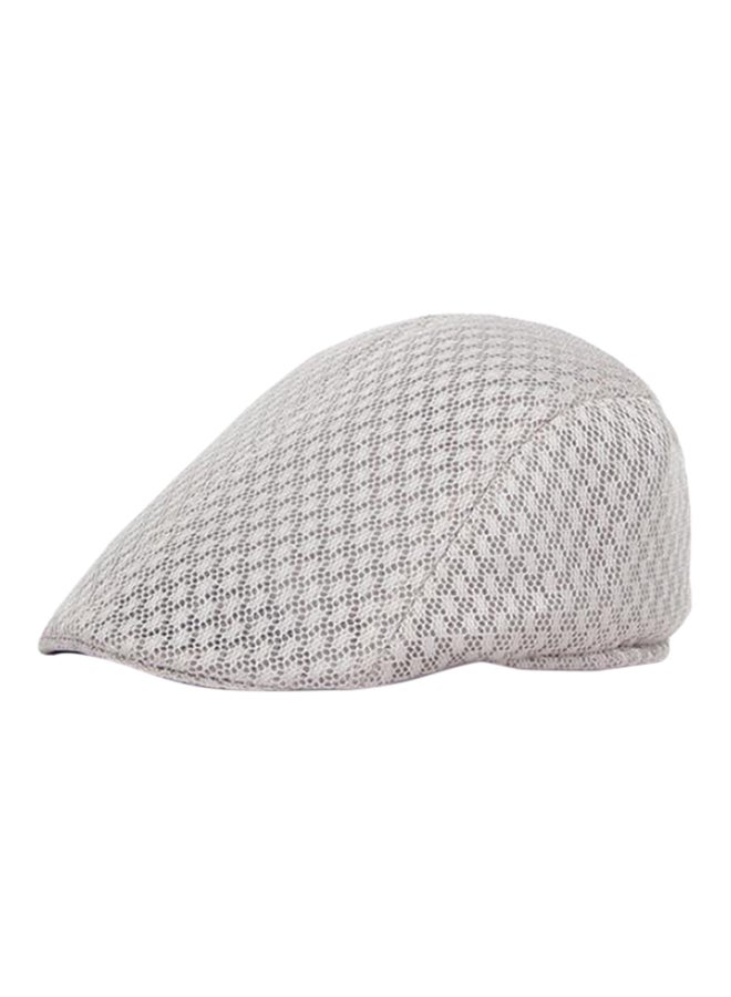 Solid Pattern Outdoor Baseball Cap White/Grey
