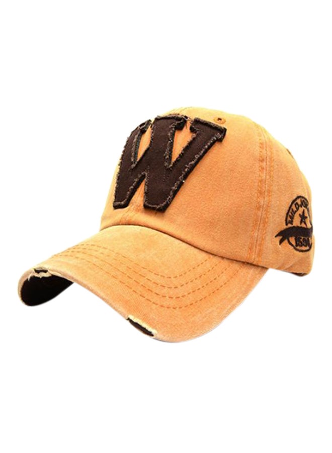 Embroidered Baseball Cap Tan
