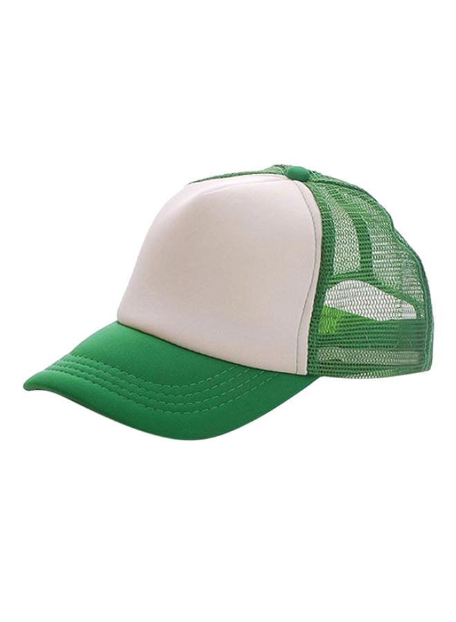 Adjustable Trucker Baseball Cap Green/White