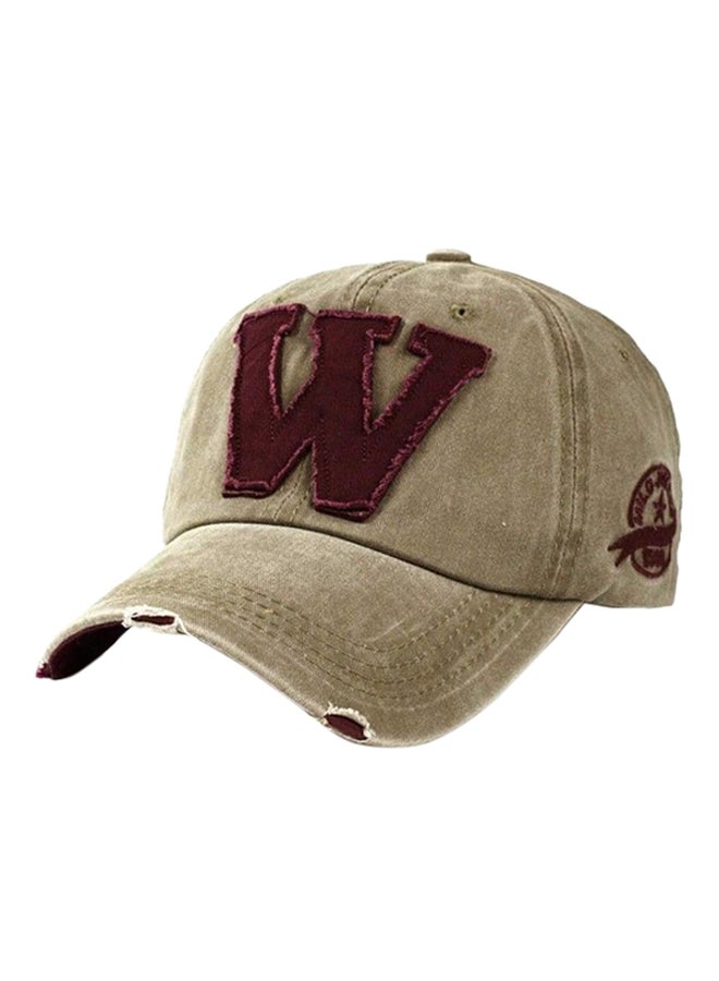 Snapback Hip-Hop Cap Beige/Red