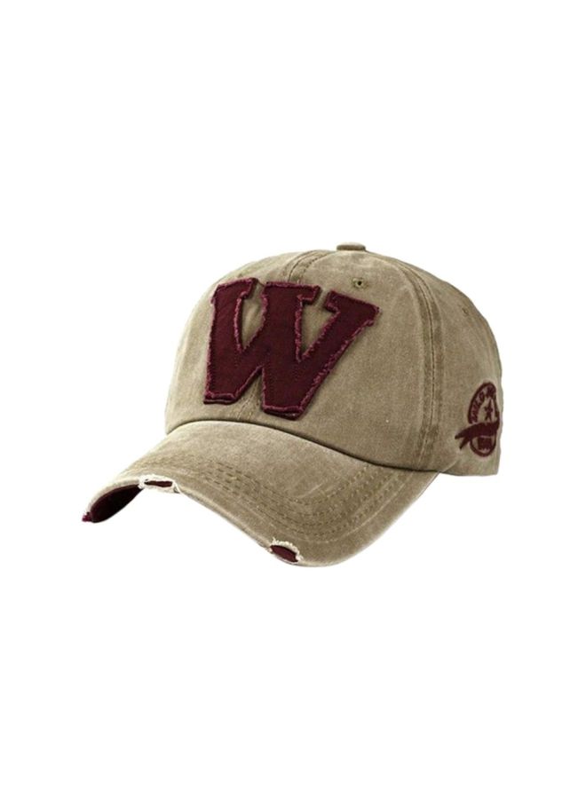 Snapback Hip-Hop Cap Beige/Red
