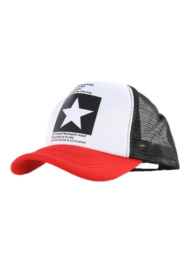 Star Pattern Cap Red/White/Black
