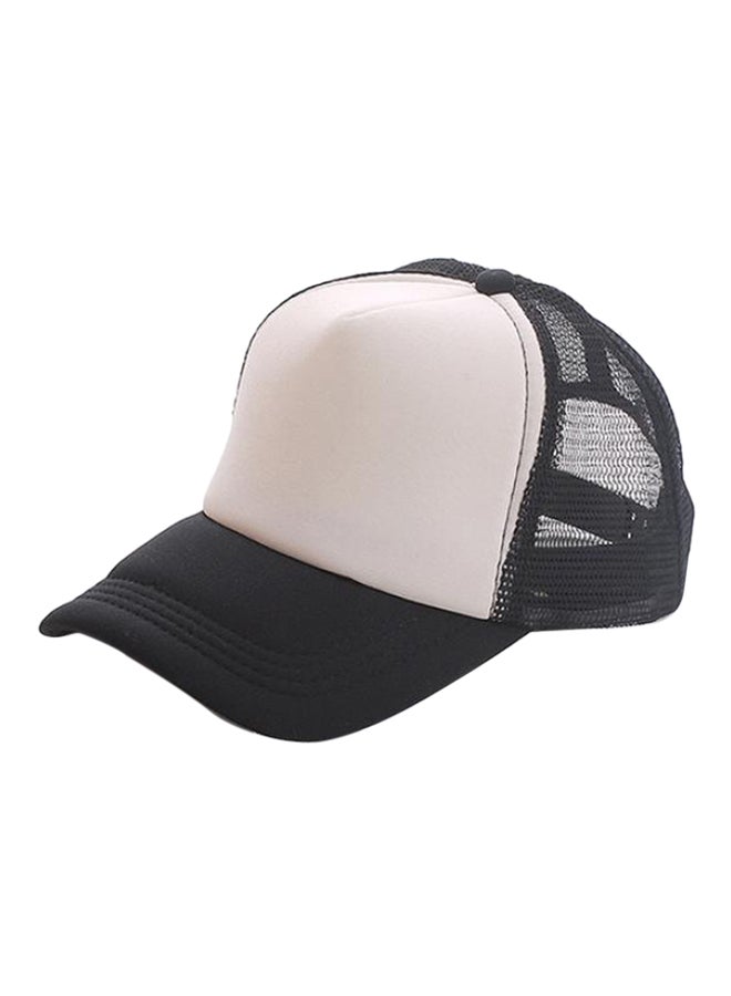 Adjustable Trucker Baseball Cap Black/White
