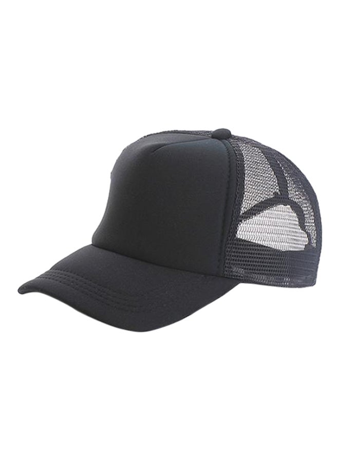 Adjustable Trucker Baseball Cap Black