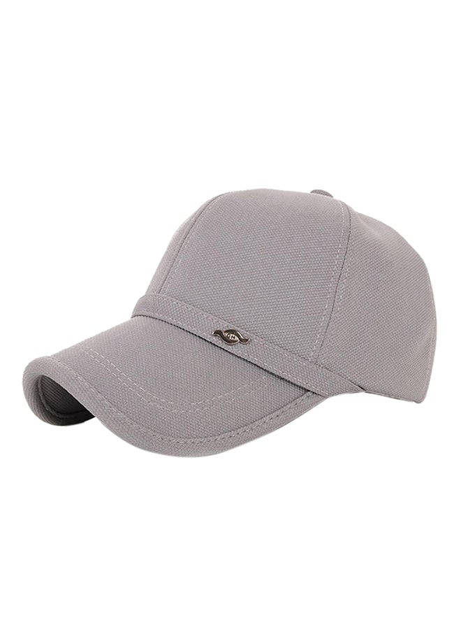 Adjustable Snapback Baseball Cap Dark Grey