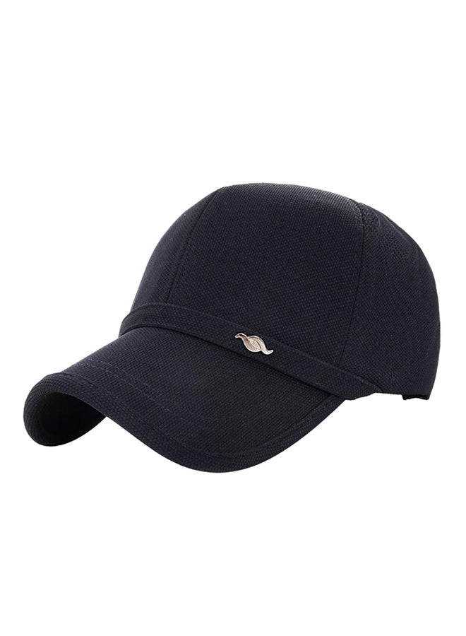Adjustable Snapback Baseball Cap Navy Blue