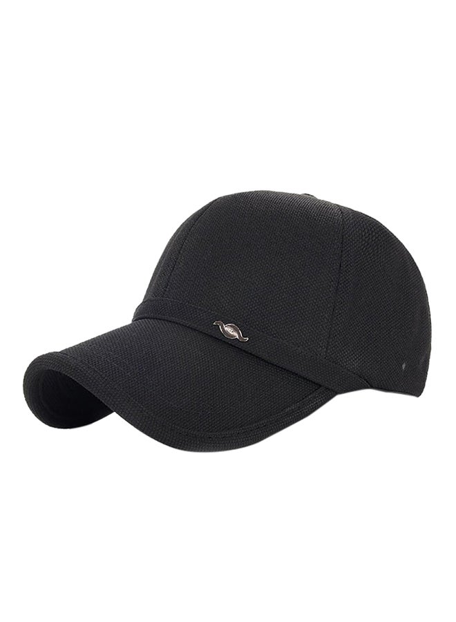 Adjustable Snapback Baseball Cap Black