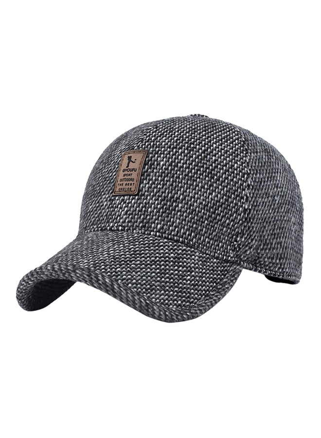 Earflaps Snapback Winter Cap Grey