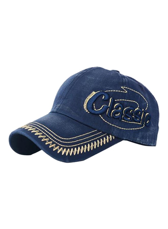 Snapback Letter Cap Blue