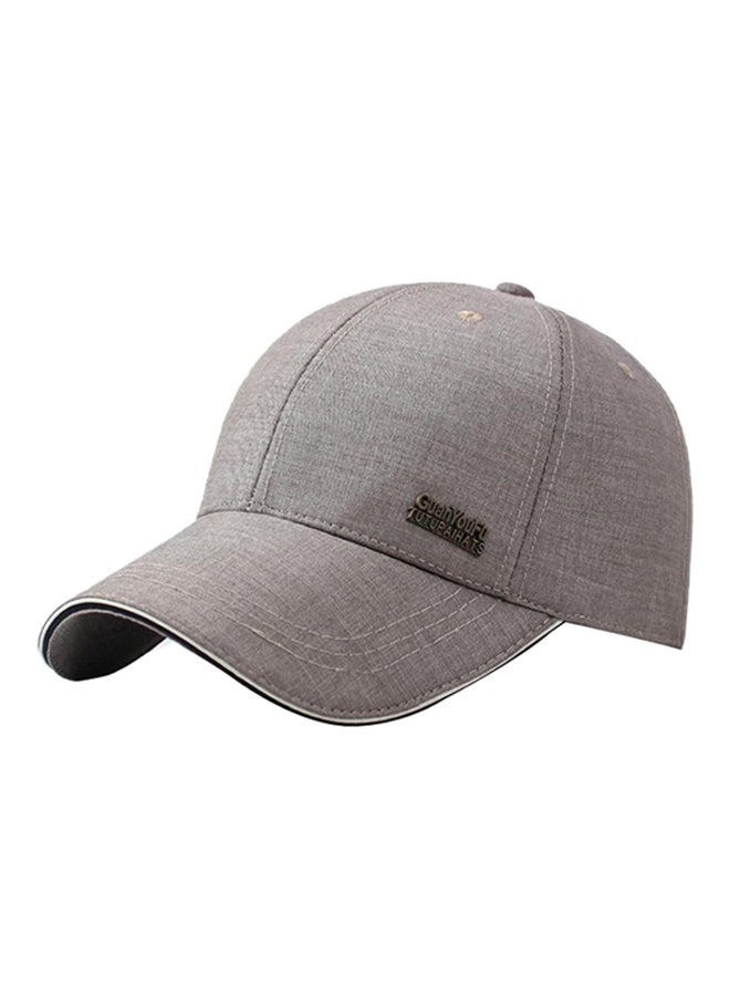 Adjustable B-Boy Snapback Hip-Hop Cap Light Grey