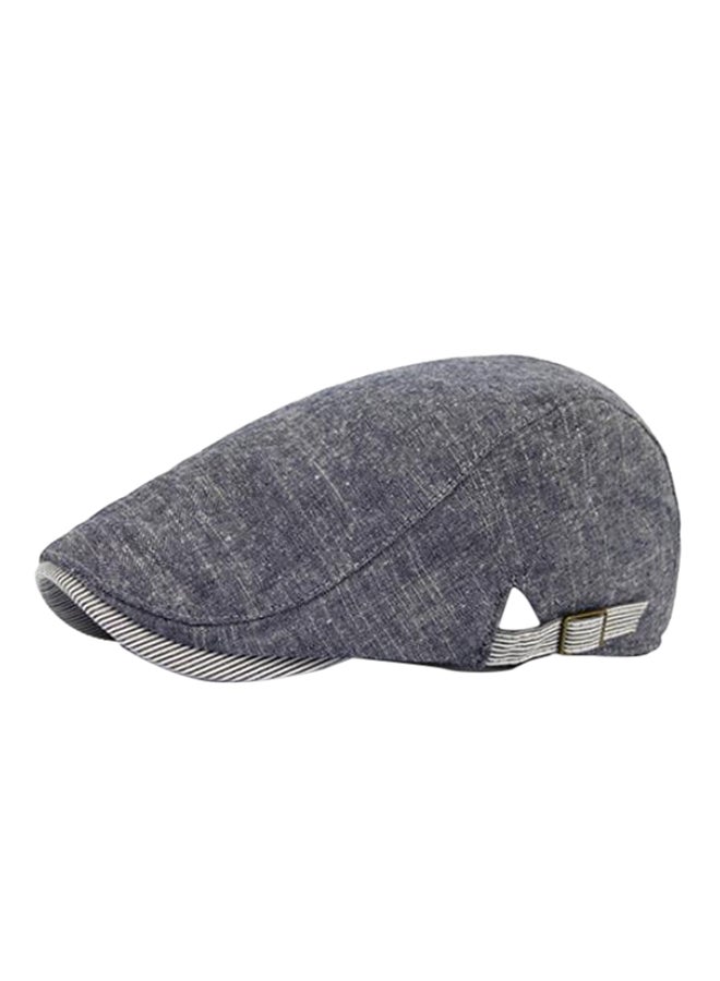 Retro Beret Cap Denim Blue