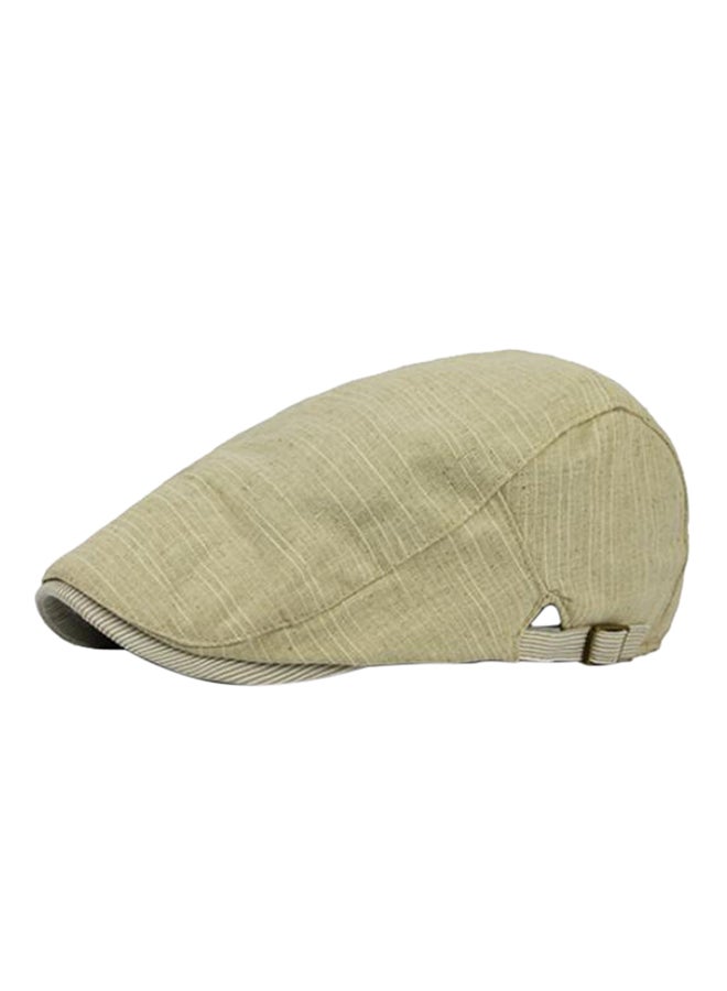 Retro Beret Cap Beige