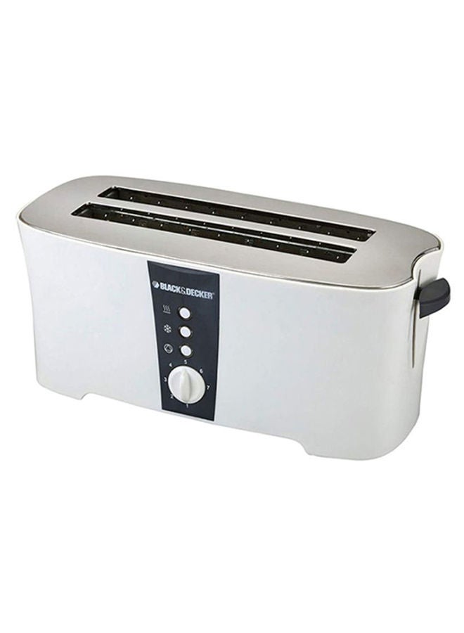 4-Slice Electric Toaster 1350 W ET124 White/Black/Silver