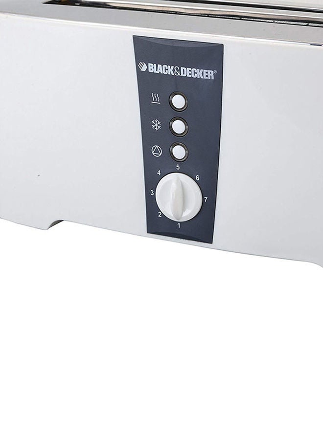 4-Slice Electric Toaster 1350 W ET124 White/Black/Silver