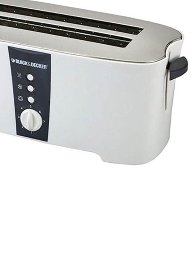 4-Slice Electric Toaster 1350 W ET124 White/Black/Silver