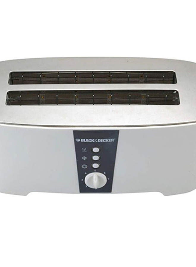 4-Slice Electric Toaster 1350 W ET124 White/Black/Silver
