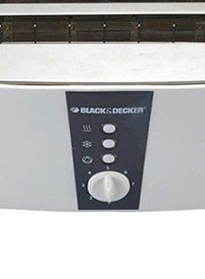 4-Slice Electric Toaster 1350 W ET124 White/Black/Silver
