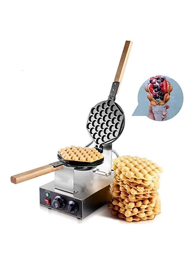 LETWOO Commercial Bubble Waffle Maker Electric Egg Cake Machine Stainless Steel Pancake Electric Waffle Cake Oven Non-stick