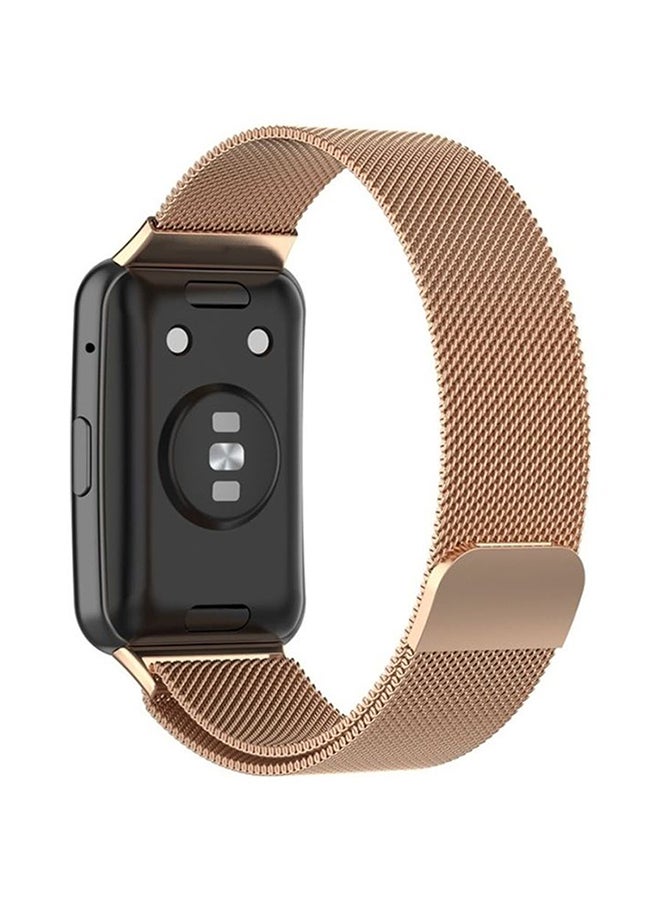 Milanese Replacement Band For Huawei Watch Fit Rose Gold