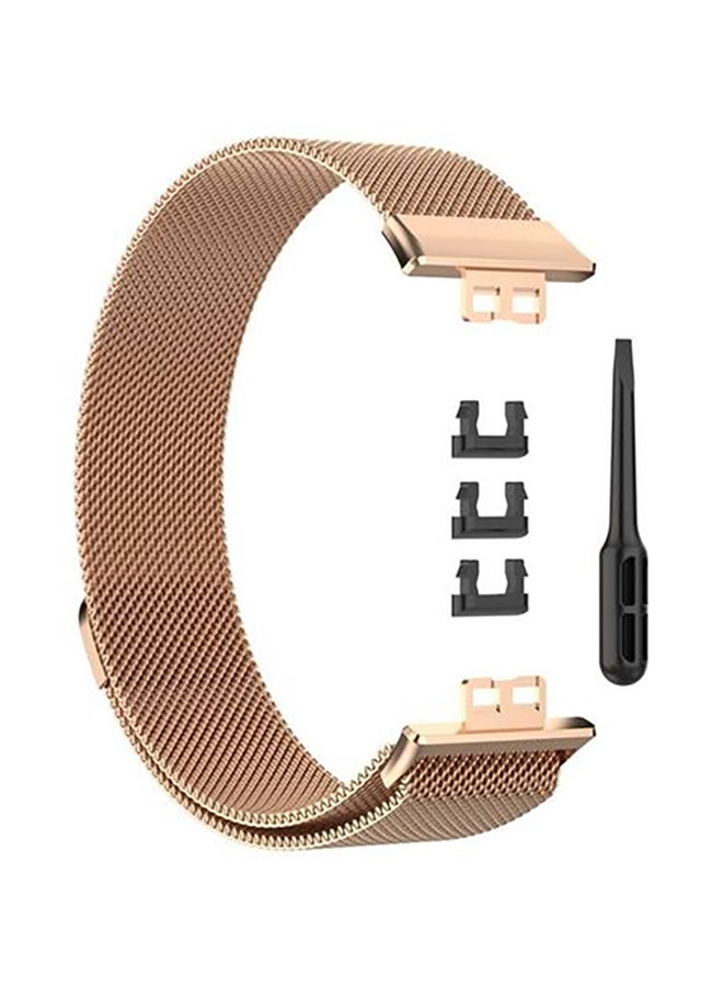 Milanese Replacement Band For Huawei Watch Fit Rose Gold