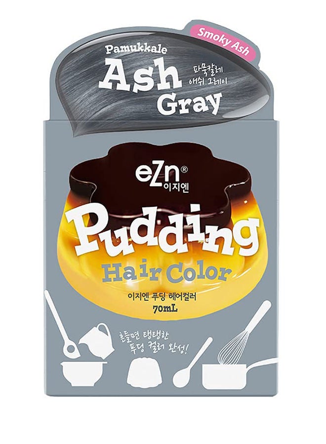 Pudding Hair Dye Pamukkale Ash GrayAmmonia Free Semi-Permanent Self Hair Dye DIY Kit included contain