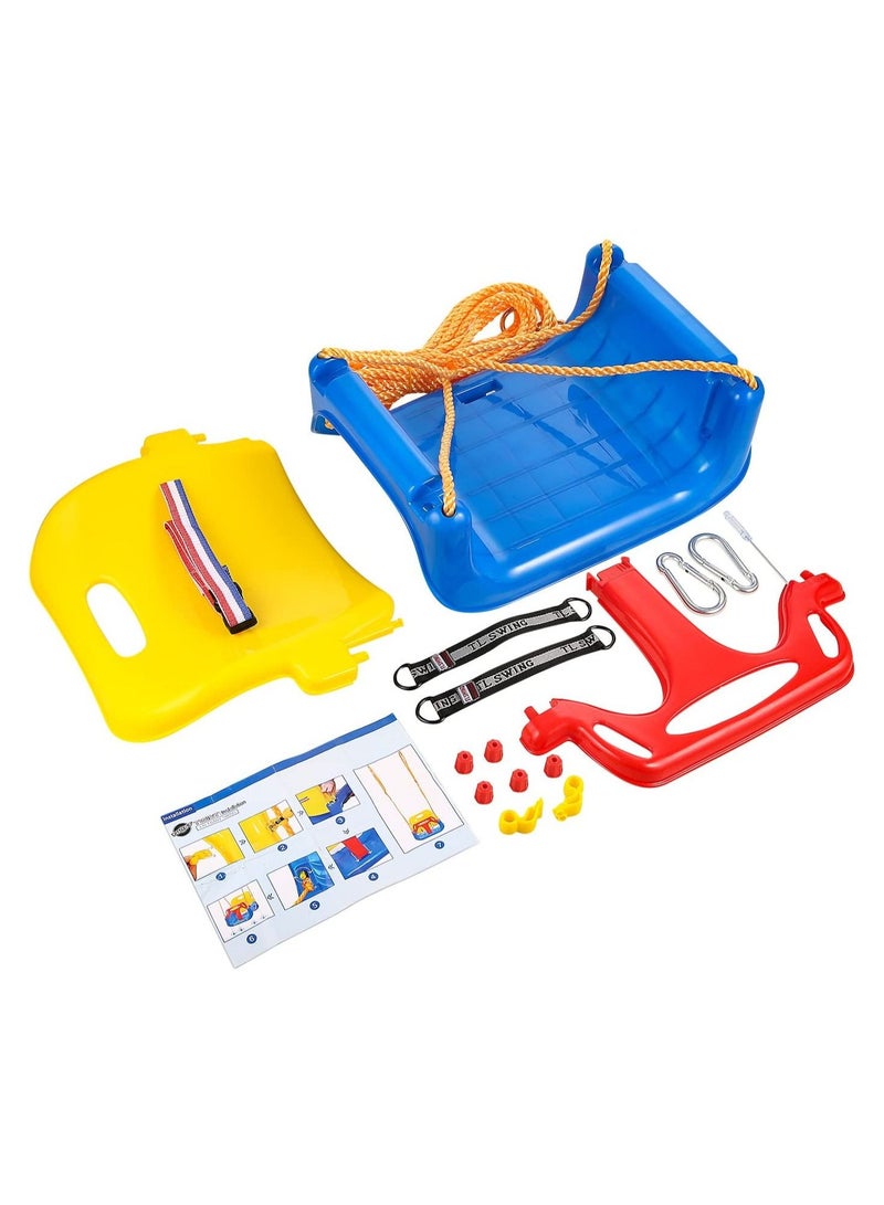 3 in 1 Toddler Swing Seat Infants to Teens, Baby Swing Toy seat, Detachable Outdoor Toddlers Children Hanging Seat, For Outside Playground Park
