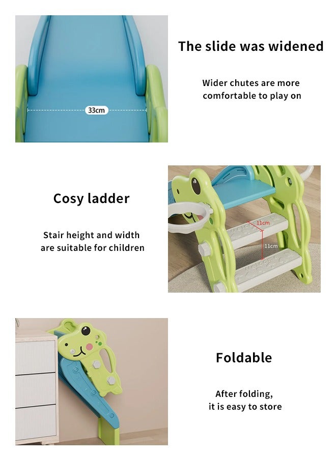 Kids Indoor Home Baby Children Folding Slide Sliding Toy Mini Slide Playset