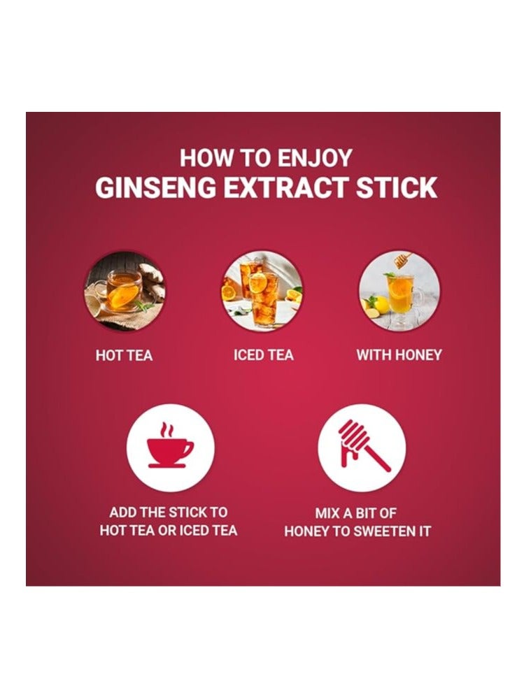 Pure Red Ginseng Extract Stick ,6 Years Grown ,Boost Energy, Strengthens Immunity, GMP Standards,10 ml x 30 sticks