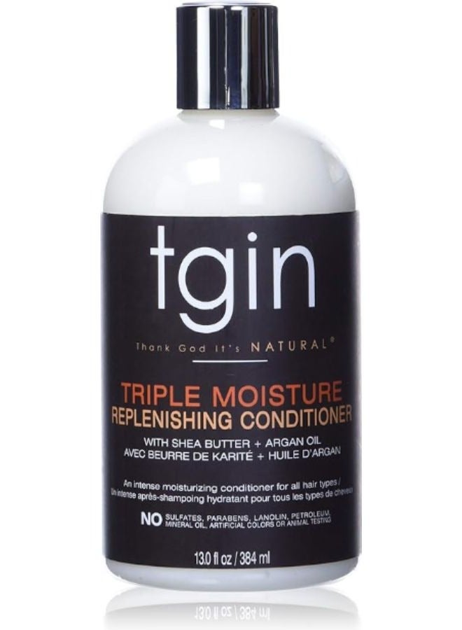 Triple Moisture Replenishing Conditioner For Natural Hair Dry Hair Curly Hair 13 Oz