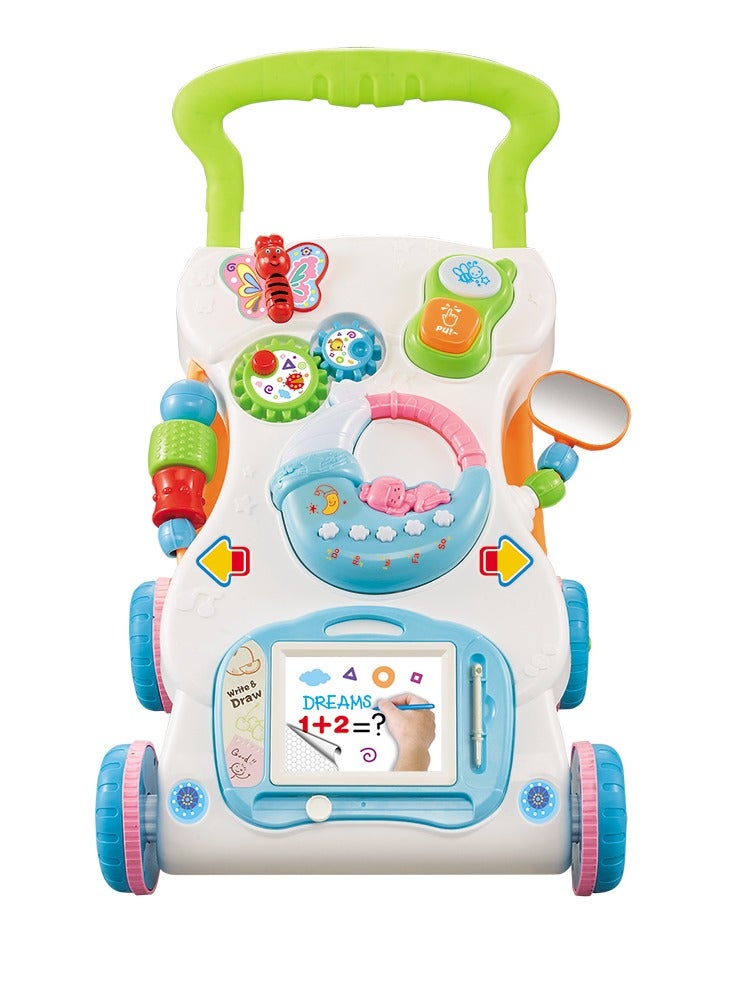 Multi-function Walker Toy Baby Stroller Anti-rollover Learning Stand With Music