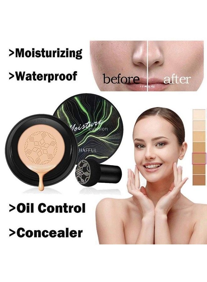 Sunisa Bb And Cc Cream Foundation With Mushroom Head Air Cushion 20G And 1 Sunisa Waterproof Primer (Pack Of 2)