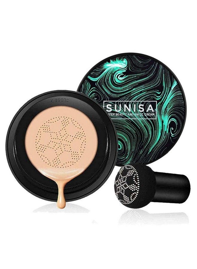 Sunisa Bb And Cc Cream Foundation With Mushroom Head Air Cushion 20G And 1 Sunisa Waterproof Primer (Pack Of 2)