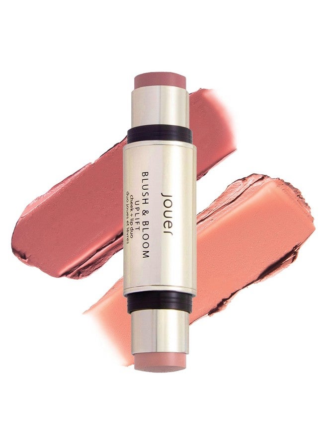 Blush & Bloom Cheek + Lip Duo Hydrating Cream Blush Stick For Cheek And Lip Tint Moisturizing Rose Hip And Squalane Oil Formula, Uplift