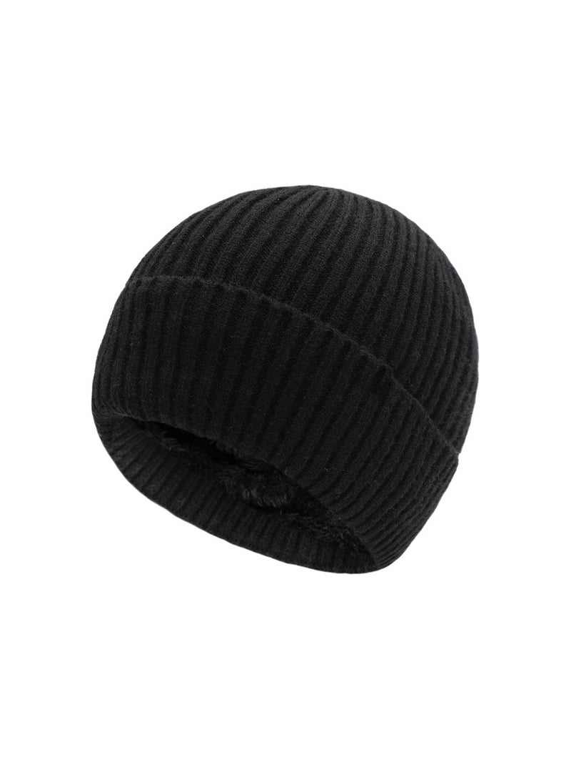 Plush Warm Knit Sports Cap