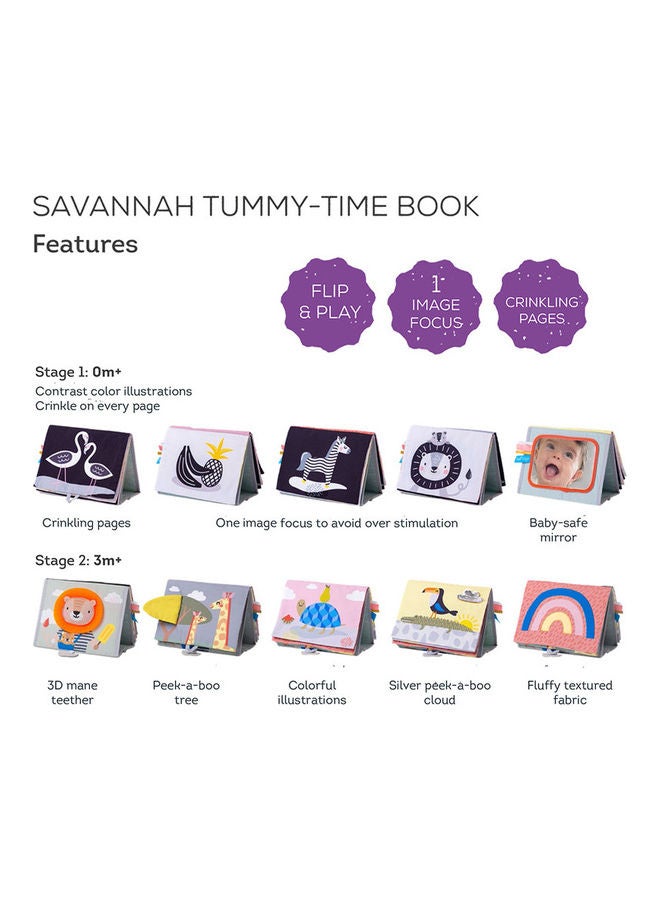 Savannah Tummy-time Book