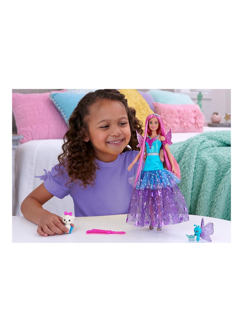 Barbie A Touch of Magic Malibu Doll with Two Fairytale Pets