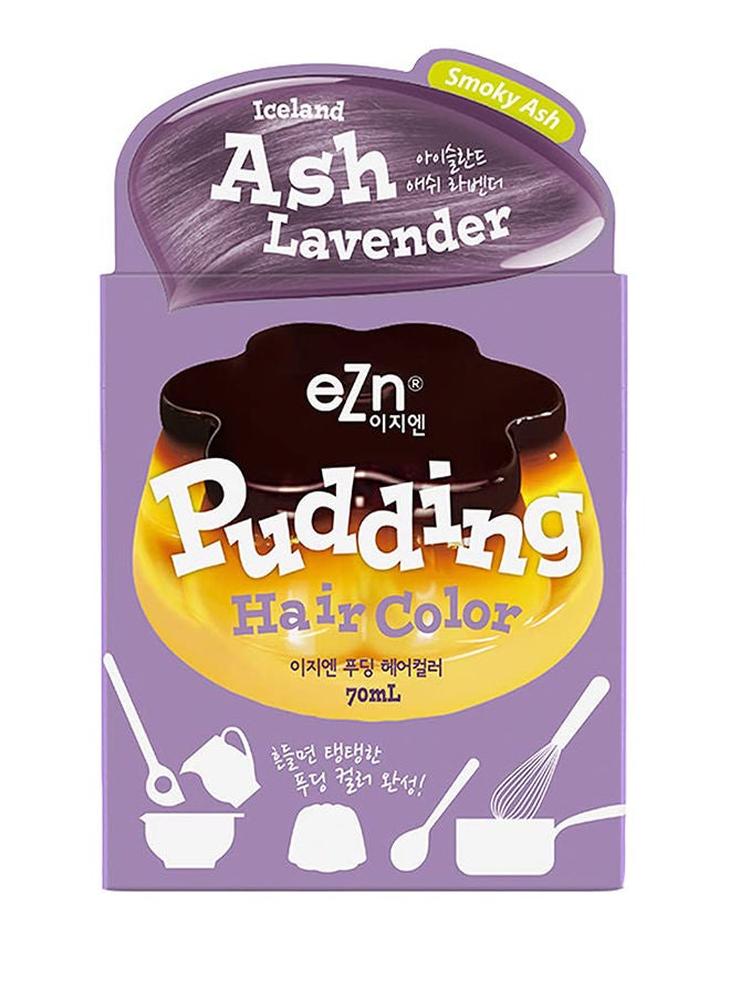 Pudding Hair Dye Ammonia Free Semi-Permanent Self Hair Dye DIY Kit Ash Lavender