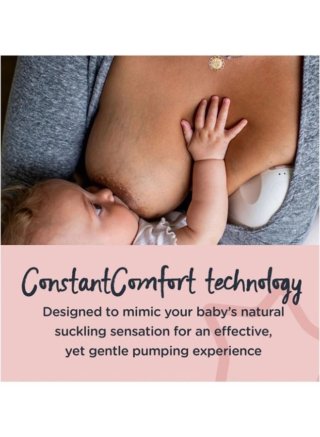 Made for Me Single Electric Wearable Breast Pump, Hands-Free, in-Bra Breastfeeding Pump, Portable, Quiet, 1 Massage and 8 Express Modes, 4 Hour Battery Life, White, 1.0 Count