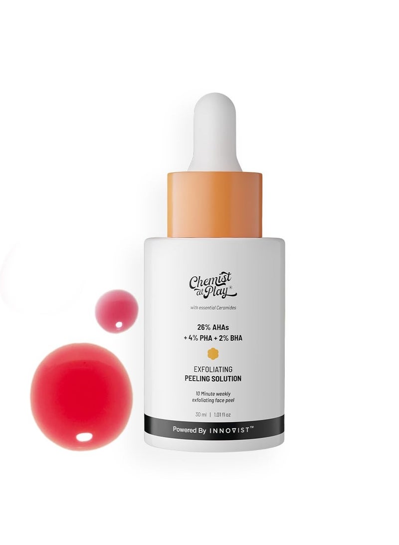 Chemist at Play Chemical Exfoliator For Face Glycolic Acid AHA Salicylic Acid BHA Lactobinoic Acid PHA