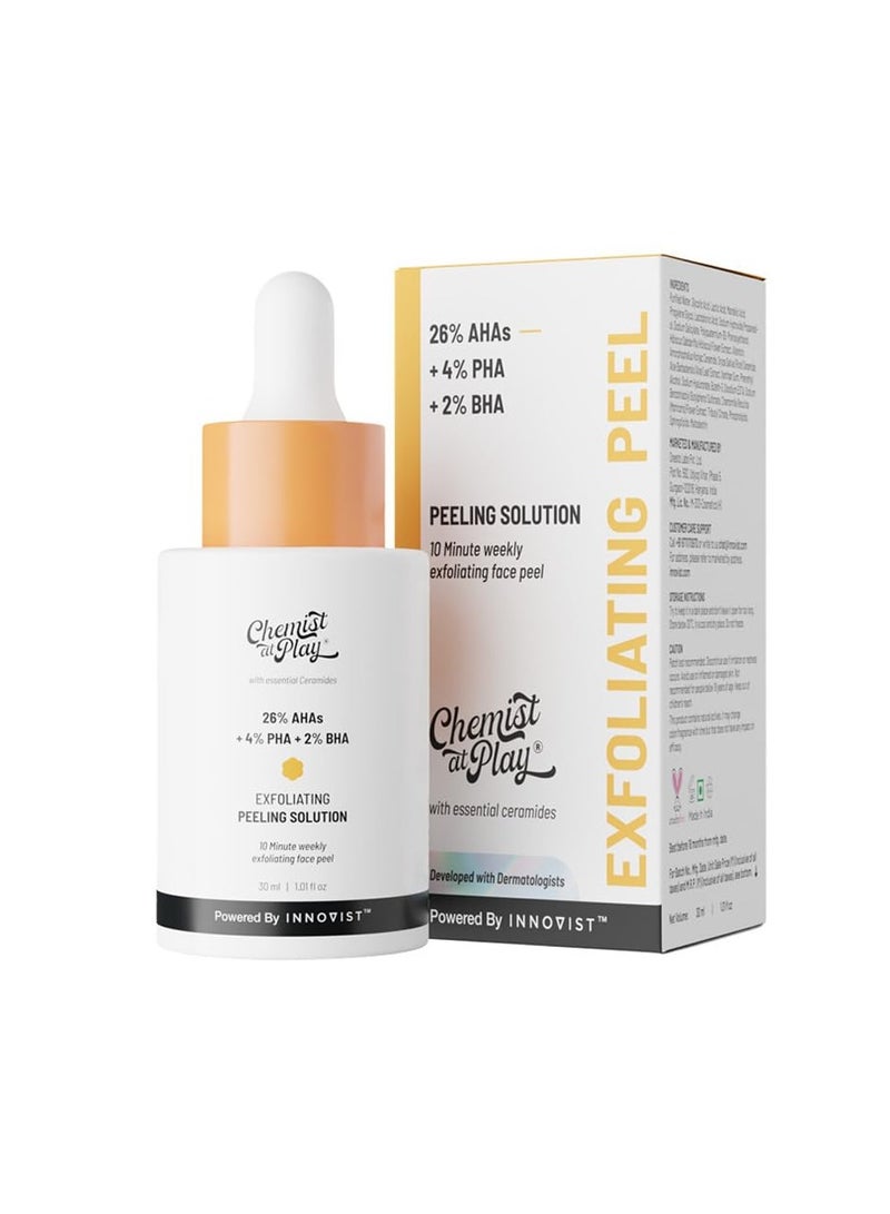 Chemist at Play Chemical Exfoliator For Face Glycolic Acid AHA Salicylic Acid BHA Lactobinoic Acid PHA