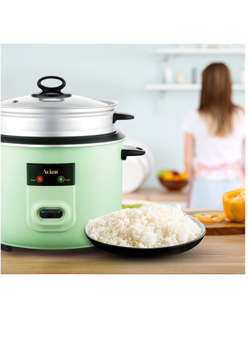 Avion Automatic rice cooker 1.2 Litre |one touch easy oparation | cook ,warm and steam function |400 W| 2 year warranty