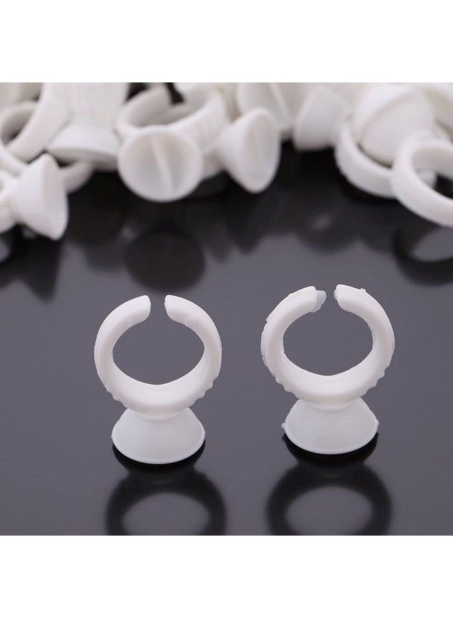 Eyelash Pallet Glue Holder Adhesive Holders Eyelash Extensions Glue Rings 100Pcs/Pack