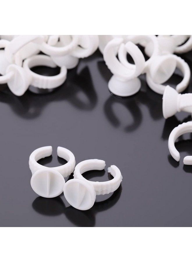 Eyelash Pallet Glue Holder Adhesive Holders Eyelash Extensions Glue Rings 100Pcs/Pack